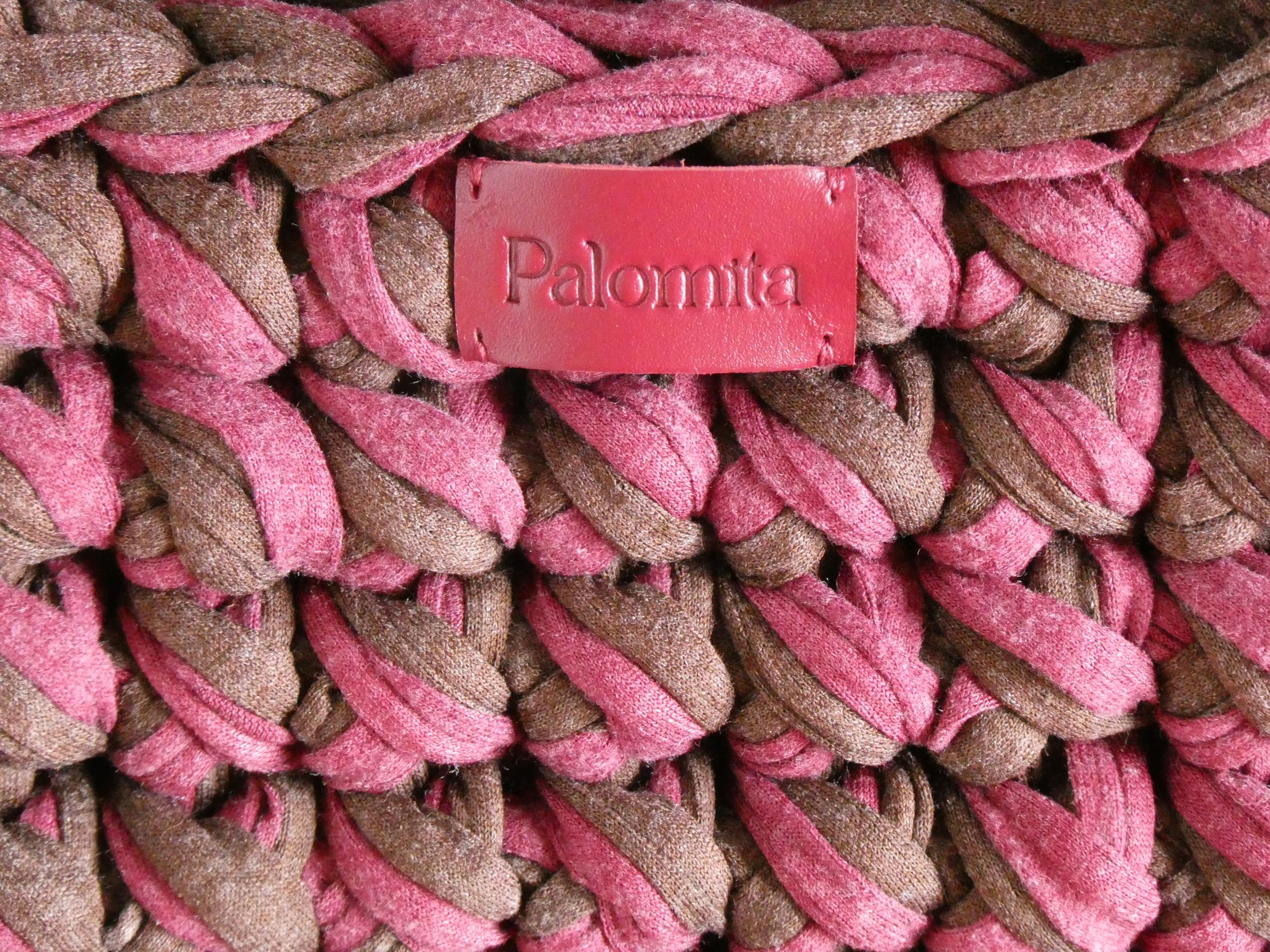 Sac crochet fait main Grany Palomita, tissu recyclé Paris