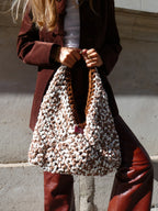 Maxi Georges Cappuccino - sac en crochet