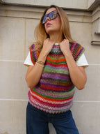 Giuletta – Pull sans manches au crochet