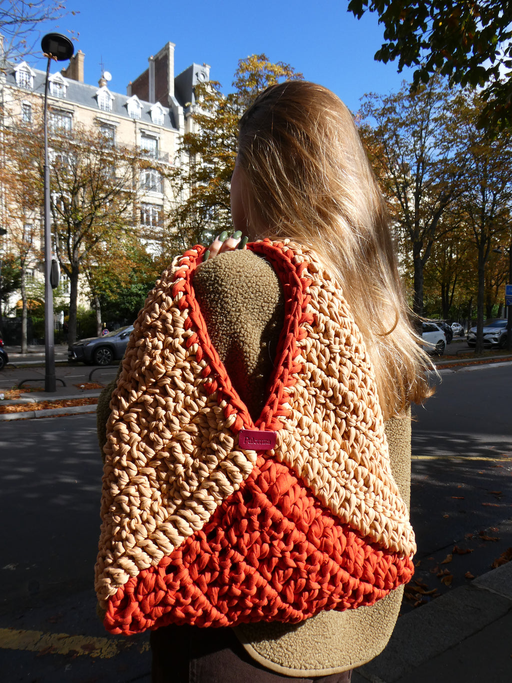 Maxi Georges Pumpkin - sac en crochet