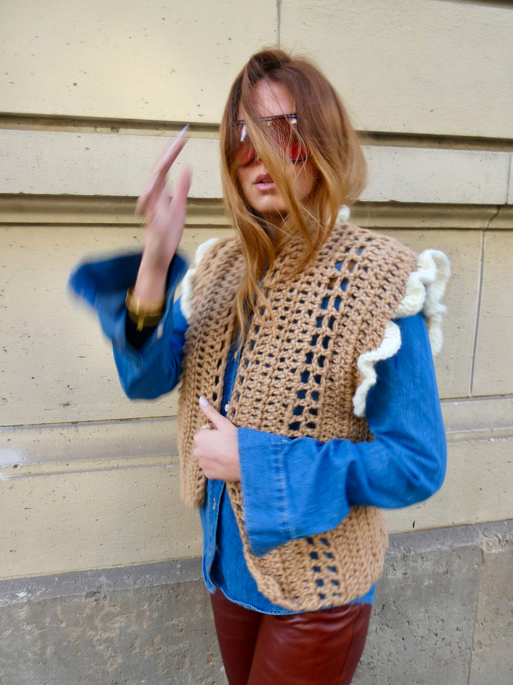 Gisèle - Gilet en crochet