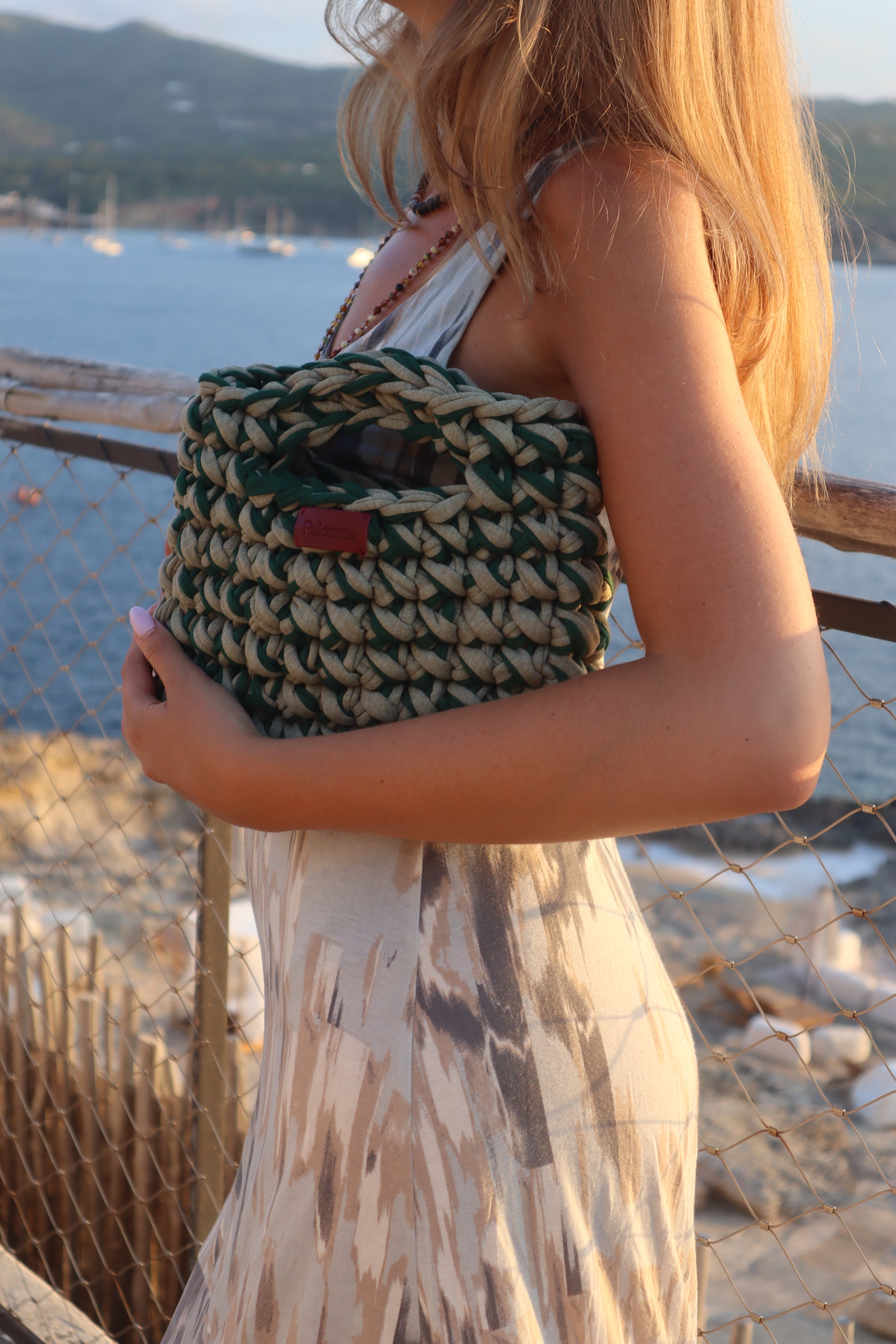 Palomita – sac en crochet fait main, petit format Gigi recyclé