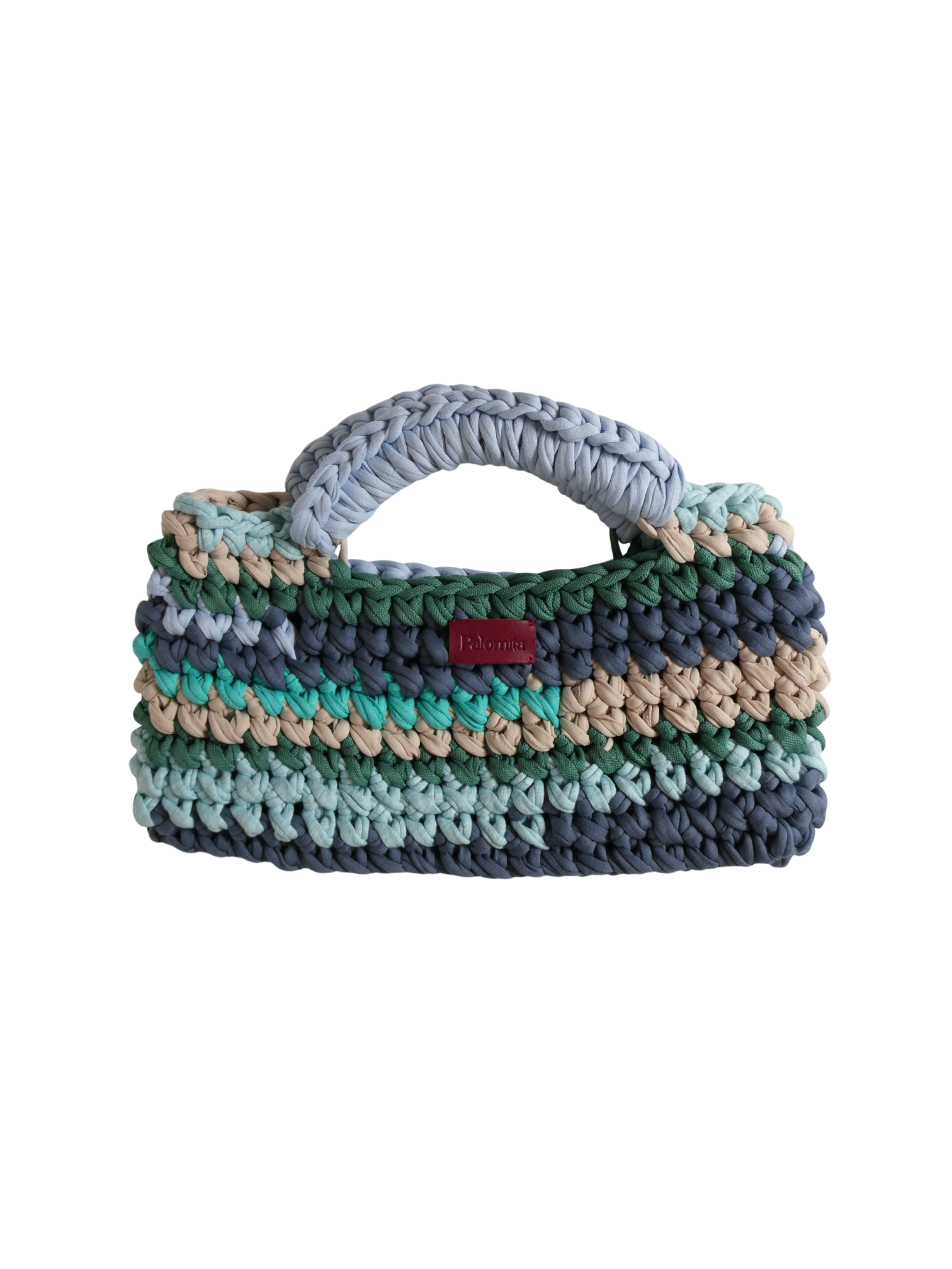 Sac tendance multicolore crocheté à la main – mode durable Palomita