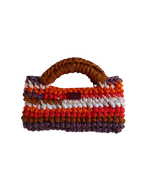 Sac crochet multicolore fait main en tissu recyclé – Collection Grace Palomita
