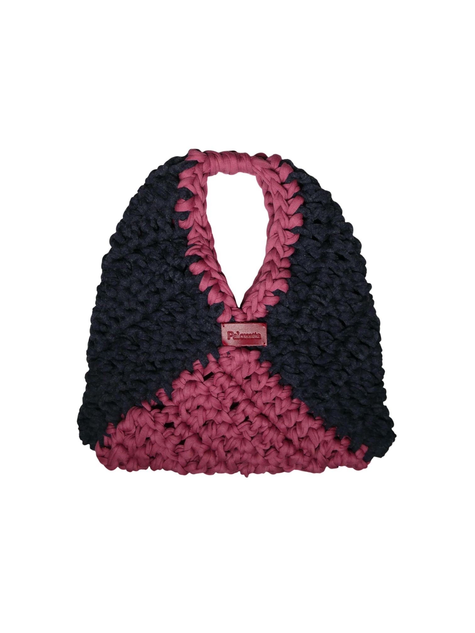 Mini Georges Cerise Noire - sac en crochet