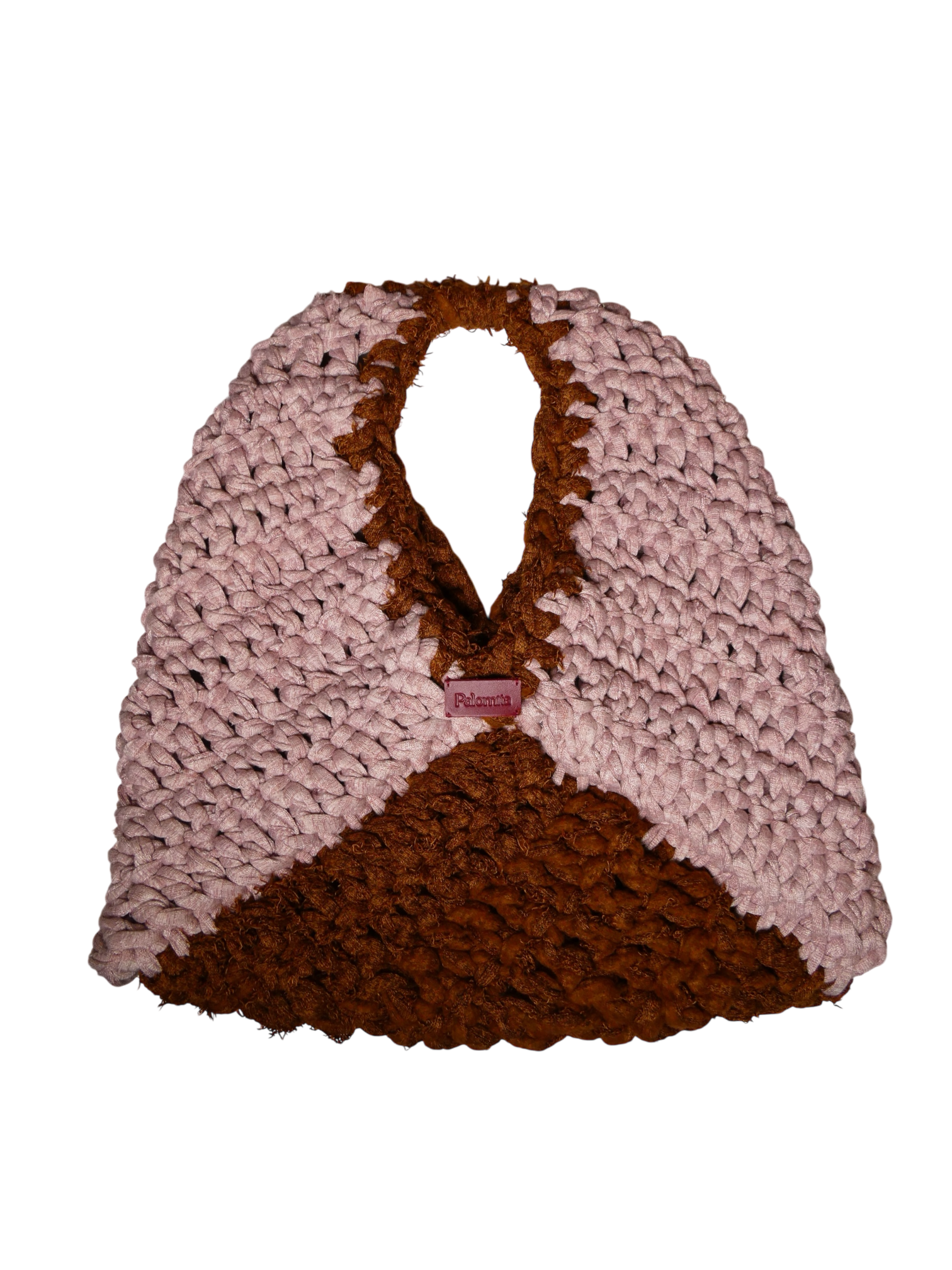 Maxi Georges Praliné - sac en crochet