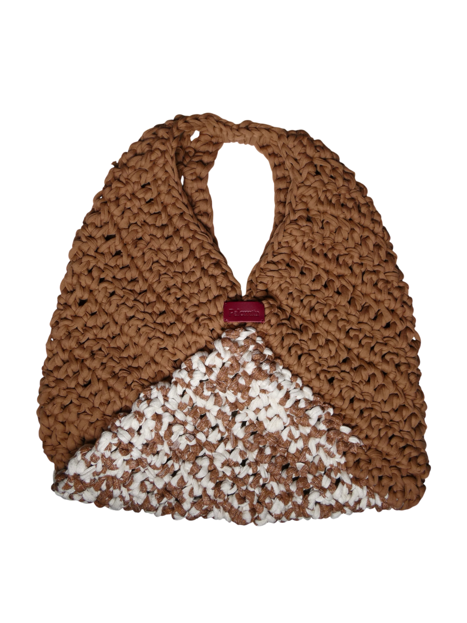 Maxi Georges Caramel - sac en crochet