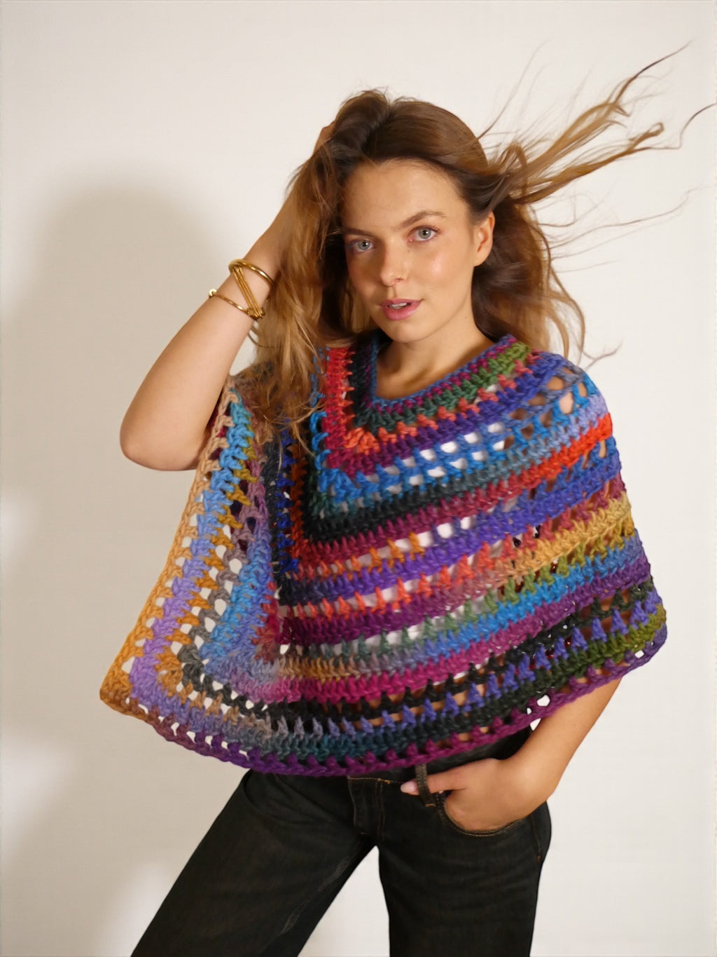 Gypsy Aurora - Poncho au crochet
