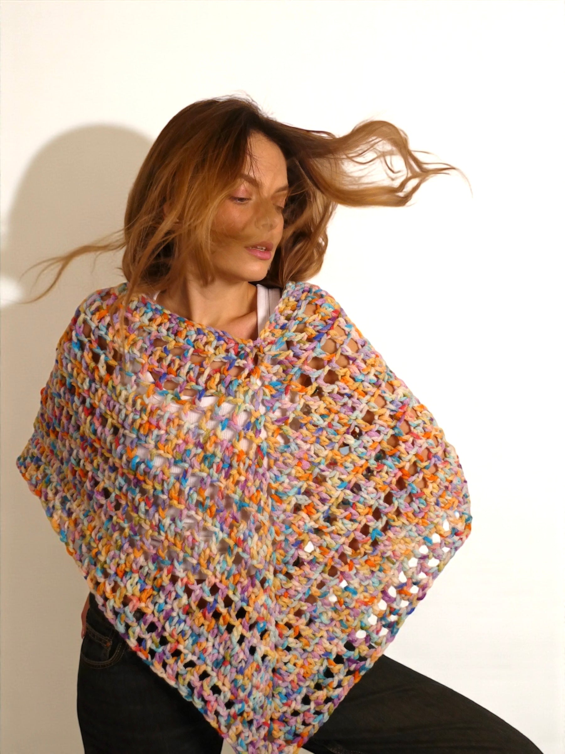 Gypsy Cloudy - Poncho au crochet
