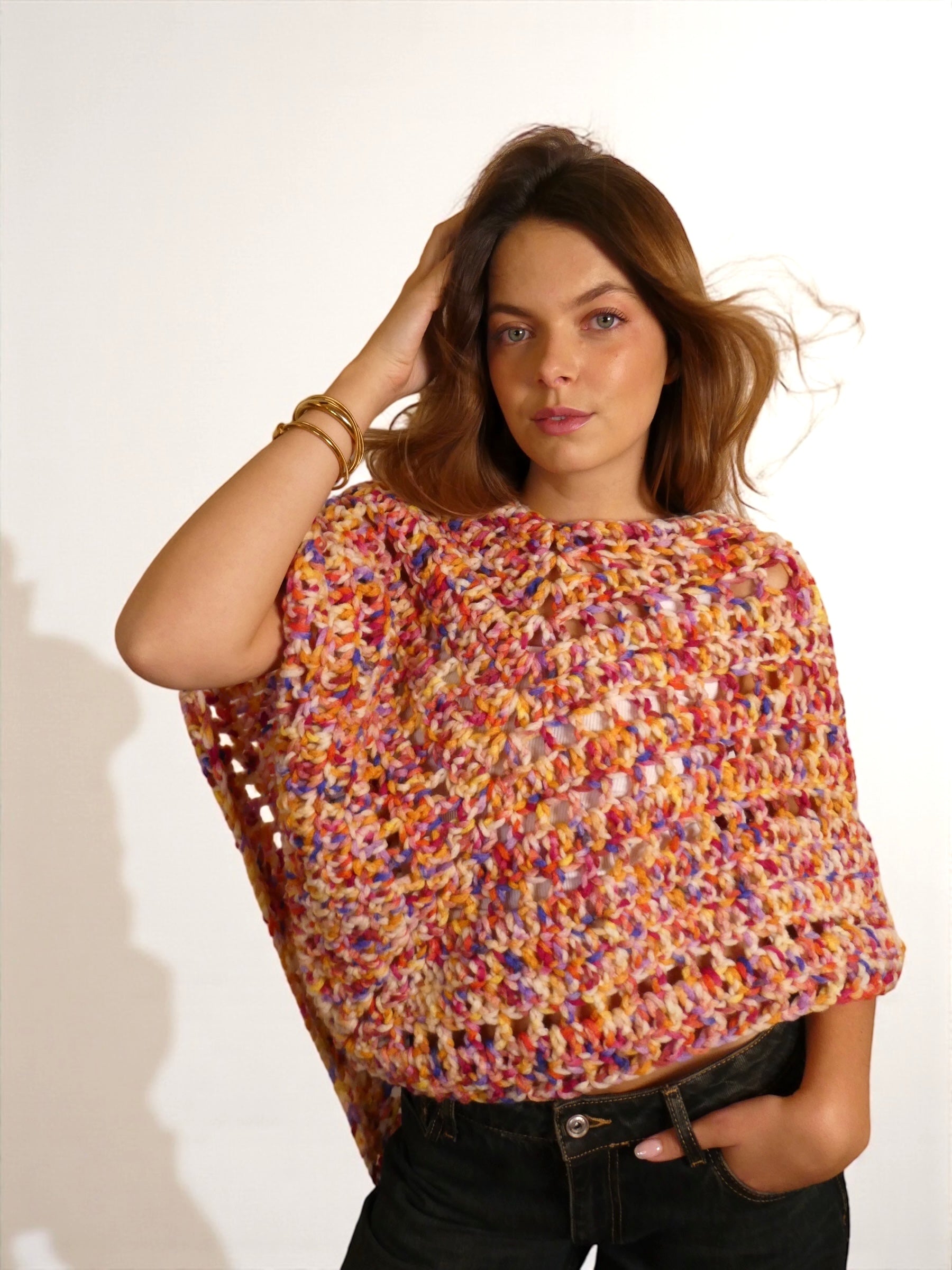 Gypsy Firepop - Poncho au crochet