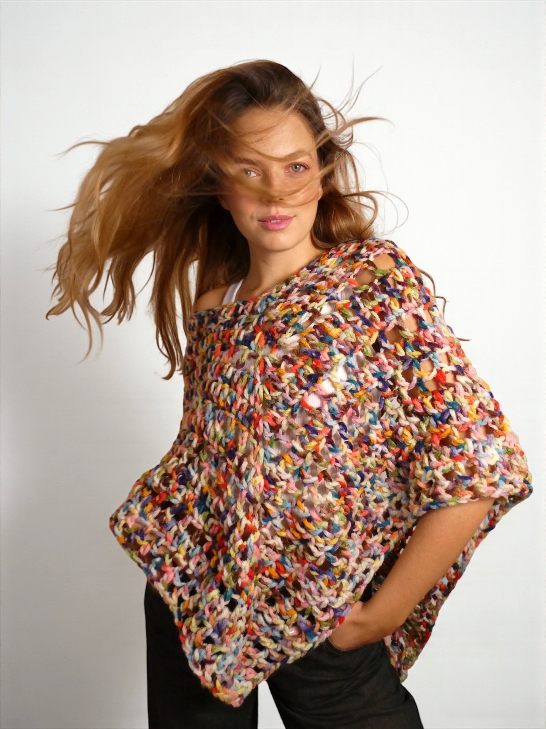 Gypsy Firework - Poncho au crochet