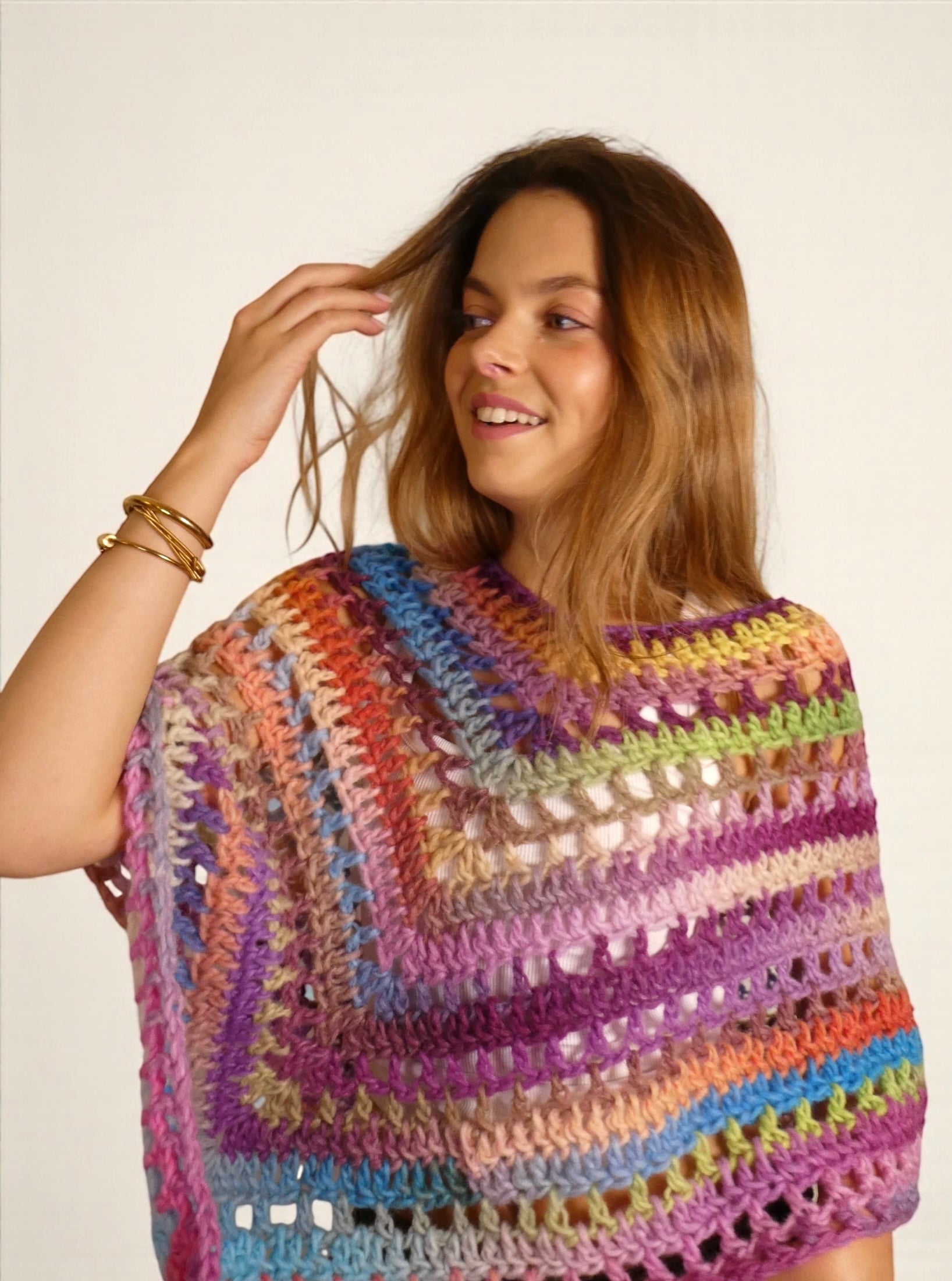 Poncho crochet artisanal, création Palomita
