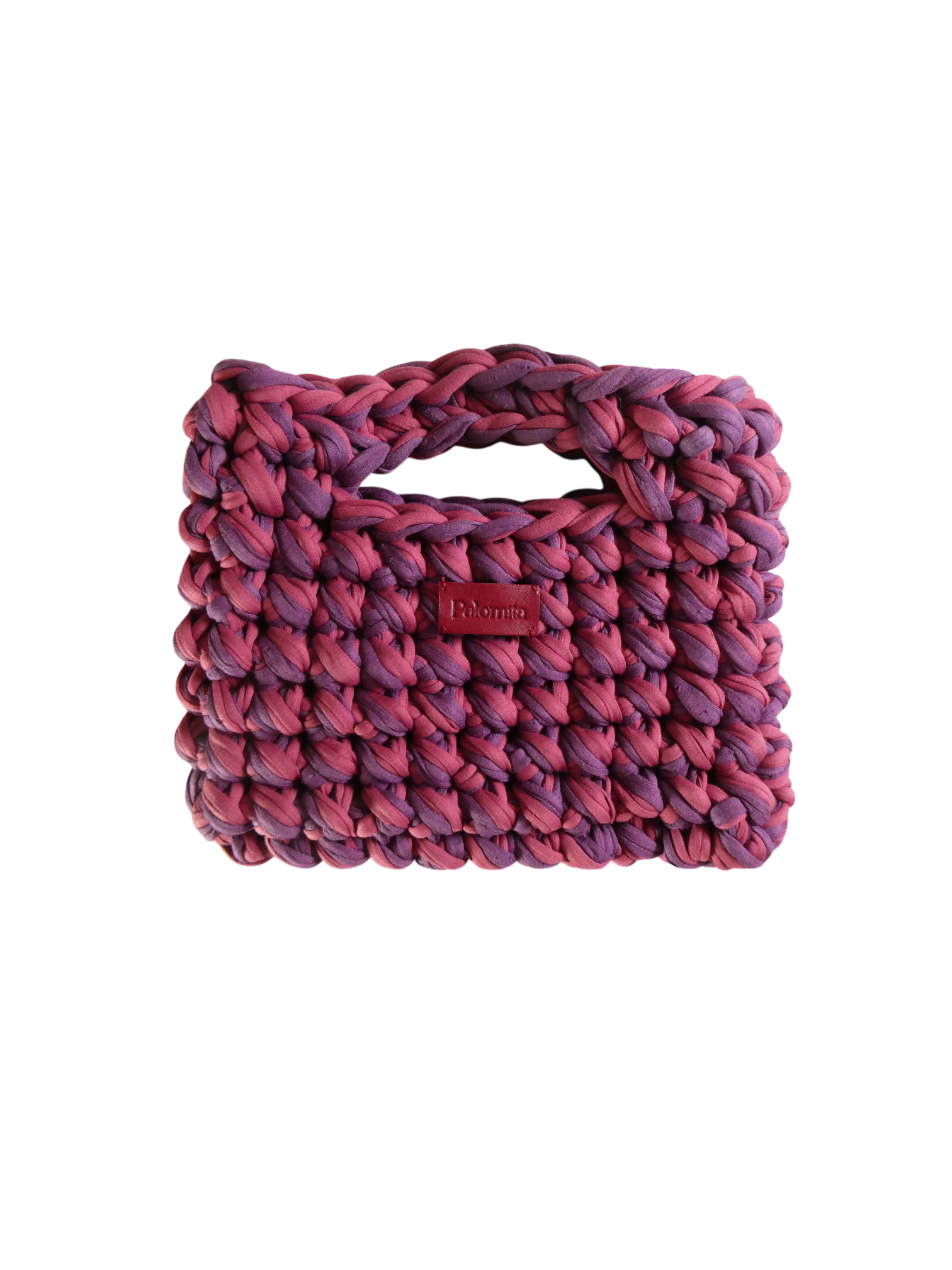 Sac en tissu recyclé crocheté à la main