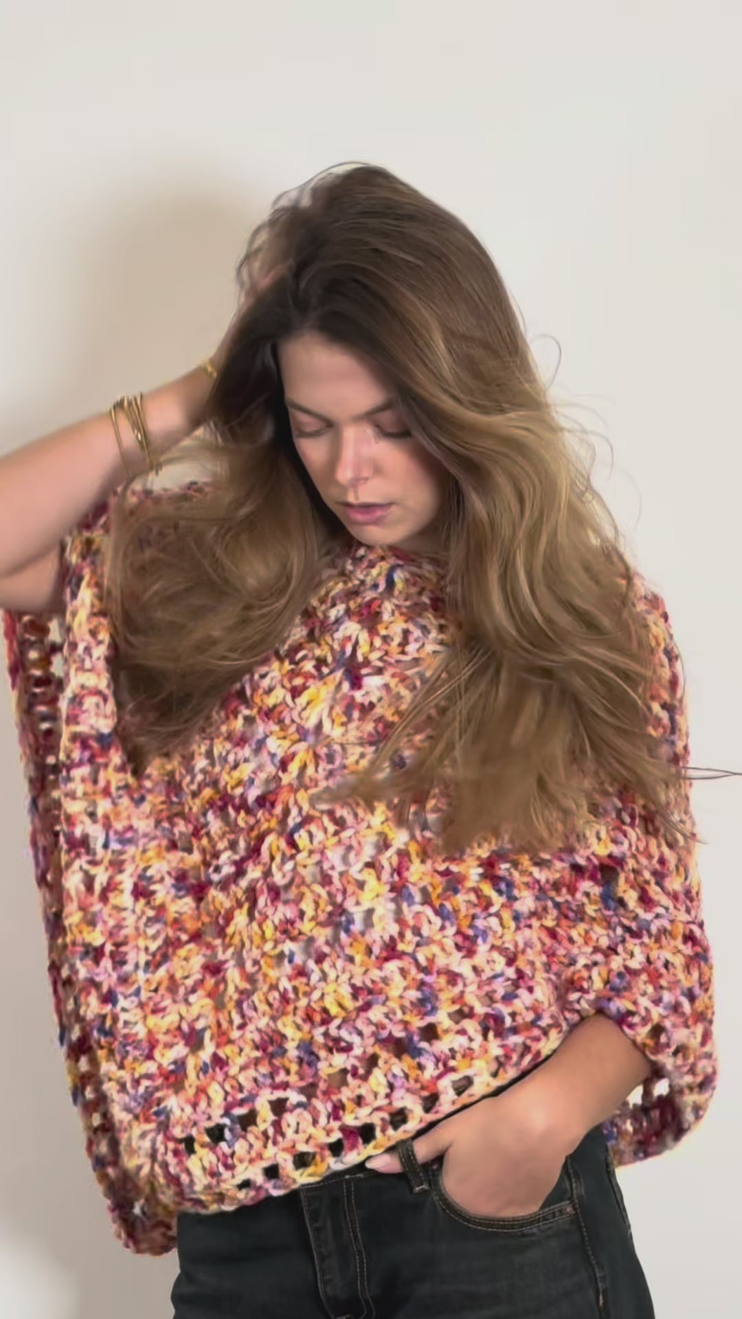 Gypsy Firepop - Poncho au crochet